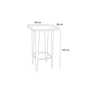 LÚZETE - NERO GIUSEPPINA ALTO TAVOLO