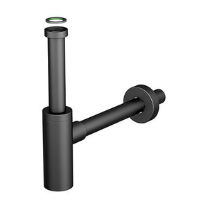 Sifone d'arredo per lavabo in inox mater BONOMINI - Nero Opaco