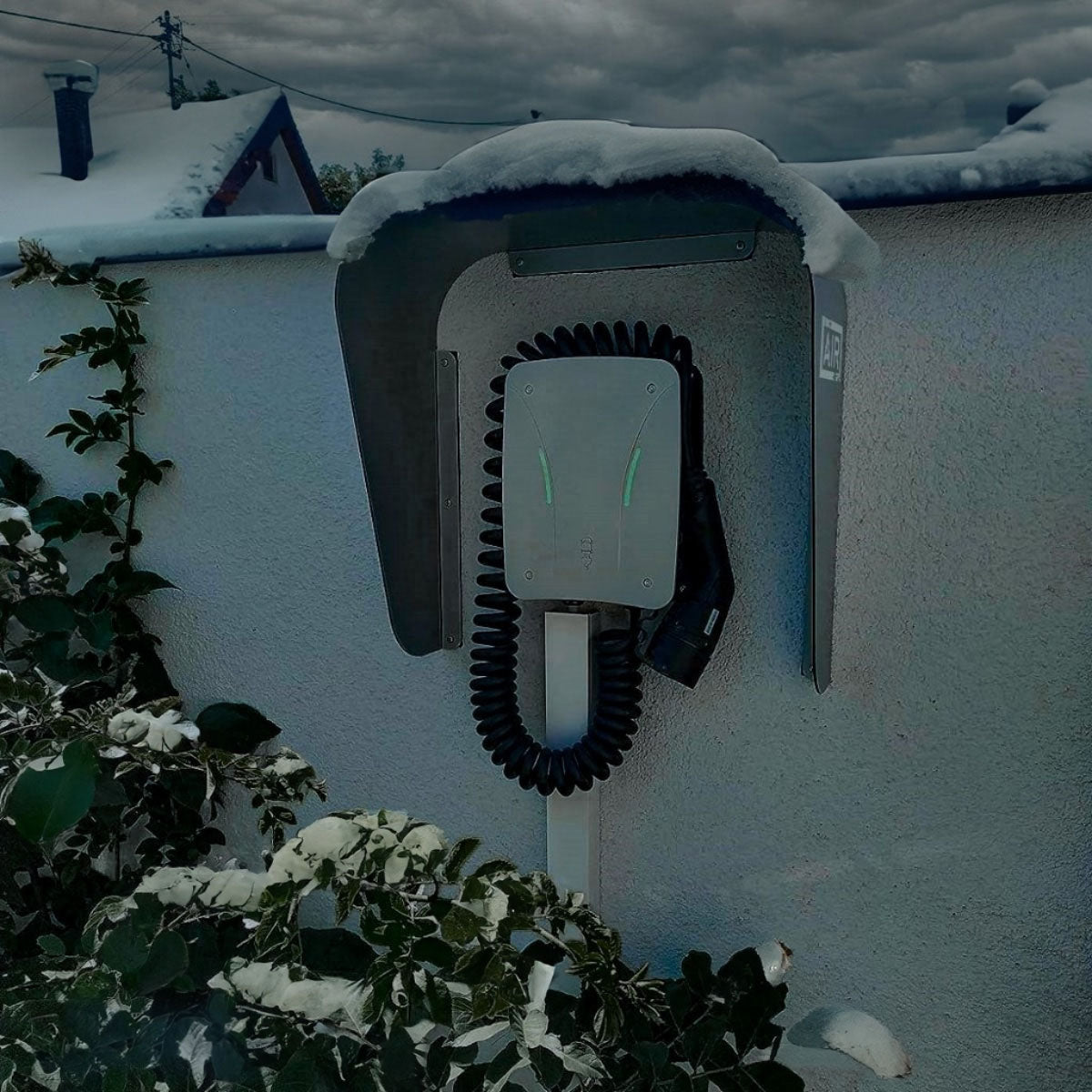 Copertura per Wallbox domestiche protezione contro le intemperie per stazione di ricarica auto elettrica inverter solare antracite S