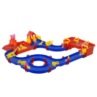 Playset Acquatico 78 Pezzi con Acqua e Sabbia per Bambini 3-6 Anni, 123x111x7cm, Blu e Rosso