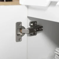 Scarpiera Slim da 12 Paia max per Ingressi con 3 Ripiani Regolabili e Cassetto, in Truciolato Bianco, 60x32x100 cm