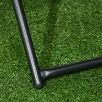 Tavolino da Giardino Pieghevole Salvaspazio in Rattan Sintetico e Acciaio, 40x40x40cm, Colore Vimini