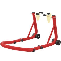 Set cavalletto per moto anteriore/posteriore Cric moto fino a 544 kg in acciaio rosso