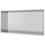 Nicchia da parete 60x30 acciaio spazzolato profondità 8cm glamour