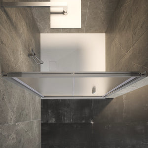 Porta doccia 100cm apertura a libro vetro 6mm opaco  | Aruba