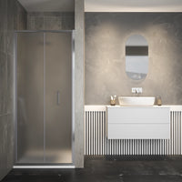 Porta doccia 70cm apertura a libro vetro 6mm opaco  | Aruba