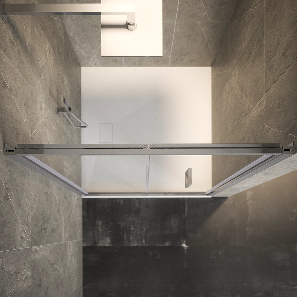 Porta doccia 100cm apertura a libro vetro 6mm trasparente  | Aruba