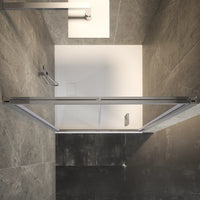 Porta doccia 70cm apertura a libro vetro 6mm trasparente  | Aruba