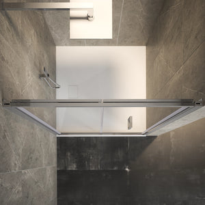 Porta doccia 70cm apertura a libro vetro 6mm trasparente  | Aruba