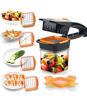 Nicer Dicer Quick Affetta Verdure 7 Pezzi Multifunzione Cucina Verdura Frutta         