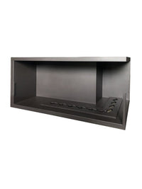 NILLA CORN - Biocamino angolare caminetto a bioetanolo da incasso. Apertura Destra -  Capienza Bruciatore 15,4L