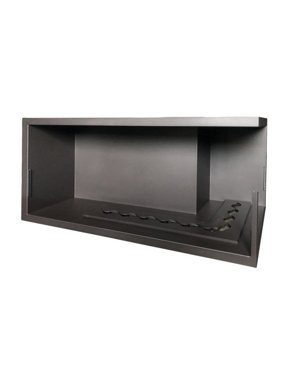 NILLA CORN - Biocamino angolare caminetto a bioetanolo da incasso. Apertura Destra -  Capienza Bruciatore 15,4L