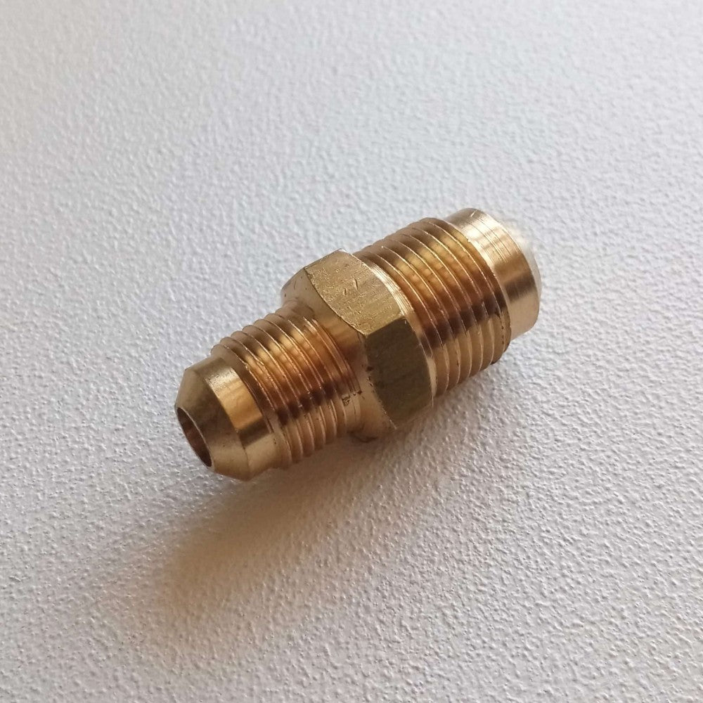 Niples condizionamento 3/8 x 1/2 in ottone senza dadi per unire tubo rame