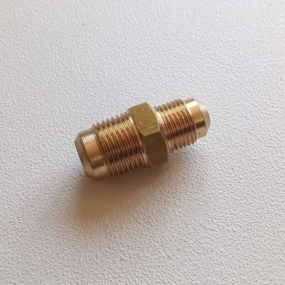 Niples condizionamento 3/8 x 1/2 in ottone senza dadi per unire tubo rame