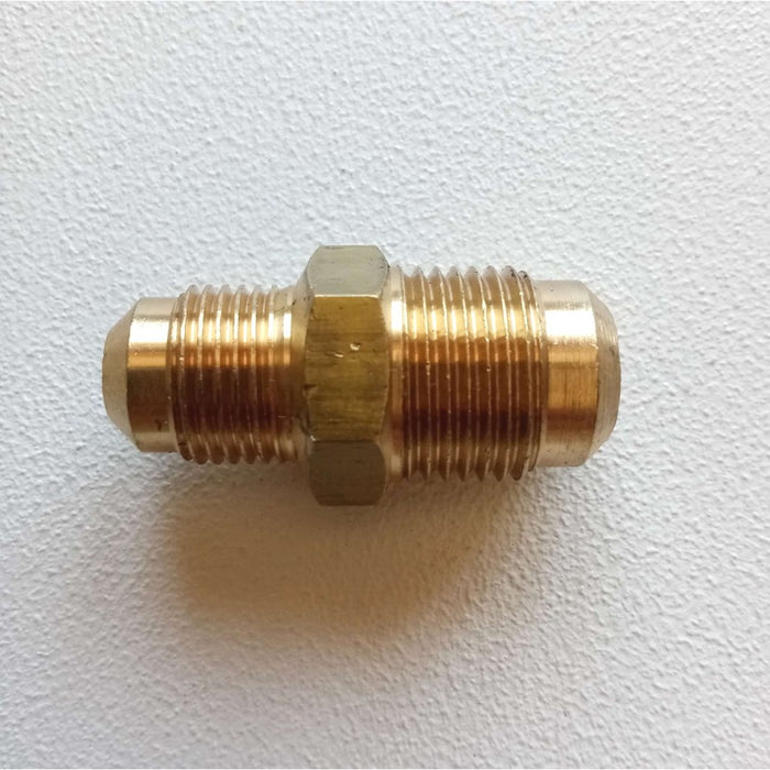 Niples condizionamento 3/8 x 1/2 in ottone senza dadi per unire tubo rame