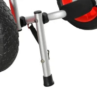 Carrello per Kayak Pieghevole Pneumatici 25cm Adatto a Tutte le Superfici Max 70kg Alluminio 62x35x30cm