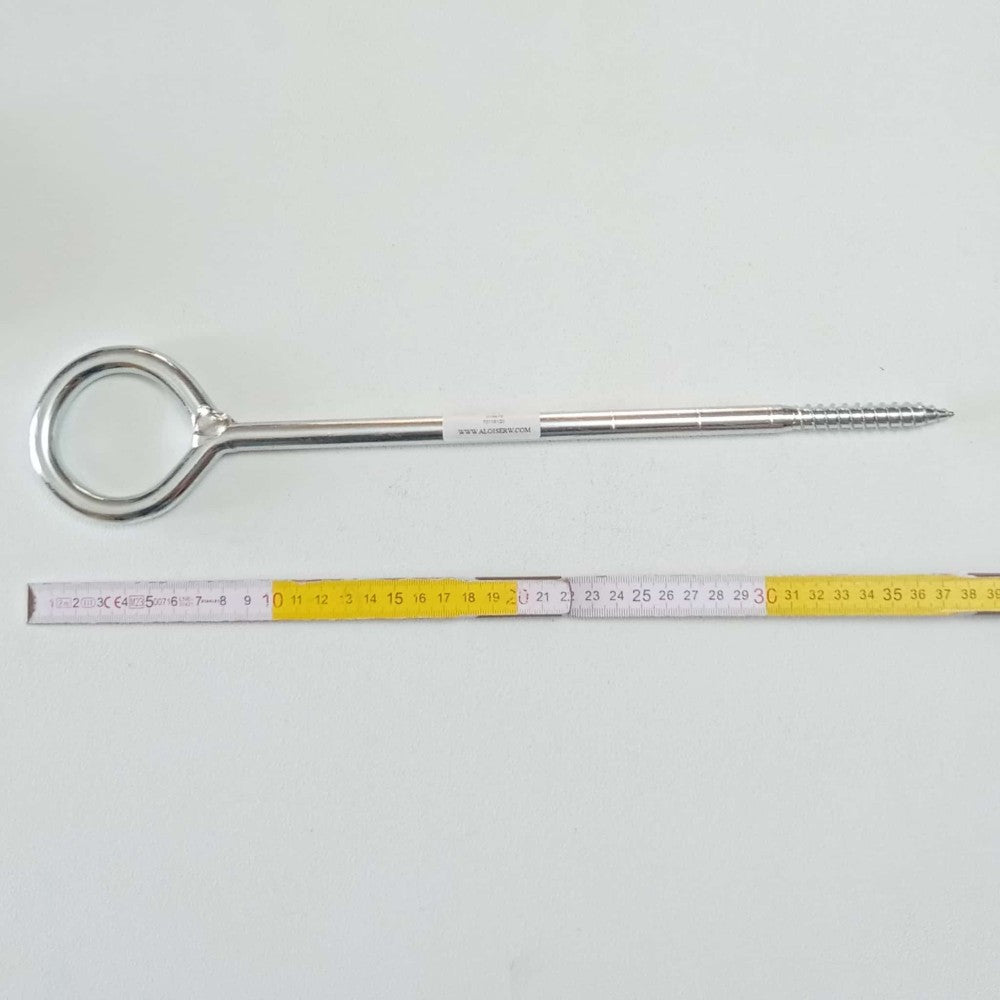 Nobex 12x300/380mm occhiolo zincato golfara mordente per legno