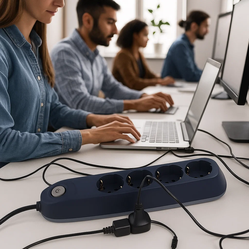 Multipresa bticino poker 3684gb 4 prese 2p+t cavo 1,5m