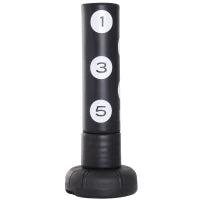 Sacco da Boxe da Terra con Bersagli, 70x70x176cm, Nero