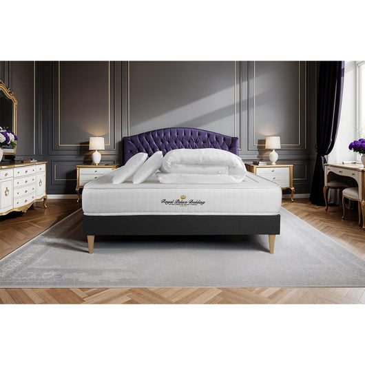 Pacchetto letto completo - Materasso 180x200cm + Box spring con doghe (kit) + 2 cuscini + Piumino - Nottingham