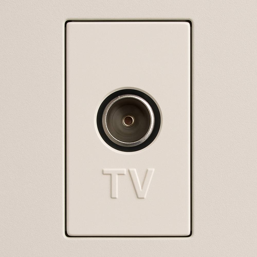 Presa tv passante marlanvil 7058 serie venus per impianti domotici