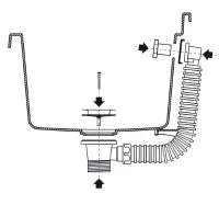 MONGARDI Lavandino pilozzo a muro da esterno 60x40x25, colore CEMENTO