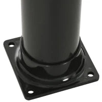 Doccia Solare da 20L con Rubinetto Inferiore e Temperatura Regolabile, in Lega di Zinco, 15.5x15.5x222 cm, Nero