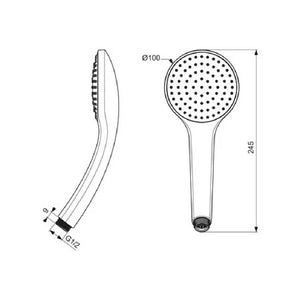 Doccetta monogetto bagno accessori doccia ideal standard