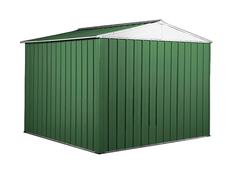 Box porta attrezzi casetta in Acciaio Zincato 276x260cm x h2.12m - 110KG - 7,2mq - VERDE