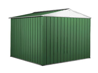 Box porta attrezzi casetta in Acciaio Zincato 276x260cm x h2.12m - 110KG - 7,2mq - VERDE