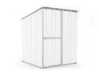 Box in Acciaio Zincato Casetta da Giardino in Lamiera 1.55 x 1.75 m x h2.02 m - 60 KG – 2.71 mq - colore bianco