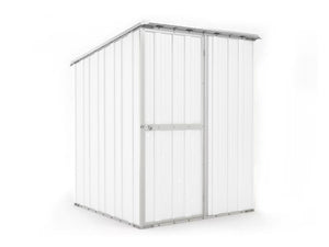 Box in Acciaio Zincato Casetta da Giardino in Lamiera 1.55 x 1.75 m x h2.02 m - 60 KG – 2.71 mq - colore bianco