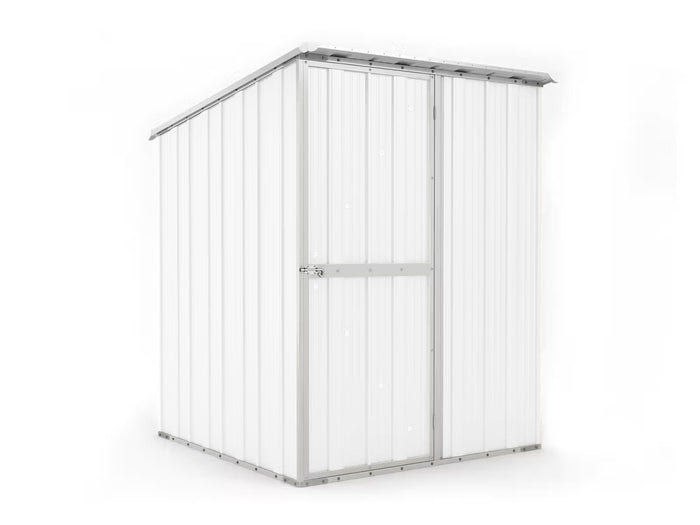 Box in Acciaio Zincato Casetta da Giardino in Lamiera 1.55 x 1.75 m x h2.02 m - 60 KG – 2.71 mq - colore bianco
