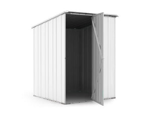 Box in Acciaio Zincato Casetta da Giardino in Lamiera 1.55 x 1.75 m x h2.02 m - 60 KG – 2.71 mq - colore bianco