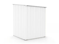 Box in Acciaio Zincato Casetta da Giardino in Lamiera 1.55 x 1.75 m x h2.02 m - 60 KG – 2.71 mq - colore bianco