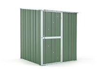 Box in Acciaio Zincato Casetta da Giardino in Lamiera 1.55 x 1.75 m x h2.02 m - 60 KG – 2.71 metri quadri - VERDE