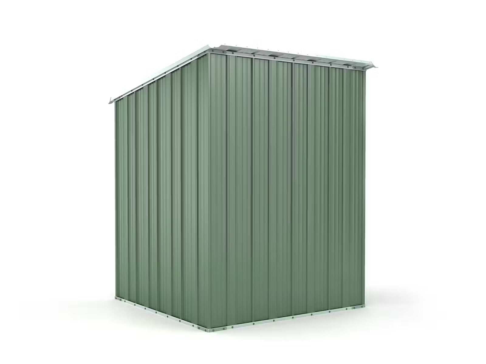 Box in Acciaio Zincato Casetta da Giardino in Lamiera 1.55 x 1.75 m x h2.02 m - 60 KG – 2.71 metri quadri - VERDE