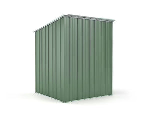 Box in Acciaio Zincato Casetta da Giardino in Lamiera 1.55 x 1.75 m x h2.02 m - 60 KG – 2.71 metri quadri - VERDE