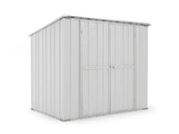 Box in Acciaio Zincato Casetta da Giardino in Lamiera 2.31 x 1.75 m x h2.02 m - 81 KG – 4.04 metri quadri - BIANCO