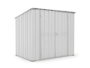 Box in Acciaio Zincato Casetta da Giardino in Lamiera 2.31 x 1.75 m x h2.02 m - 81 KG – 4.04 metri quadri - BIANCO