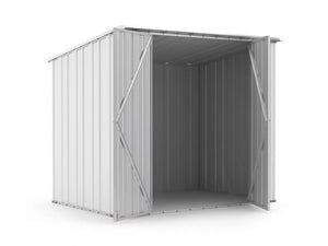 Box in Acciaio Zincato Casetta da Giardino in Lamiera 2.31 x 1.75 m x h2.02 m - 81 KG – 4.04 metri quadri - BIANCO