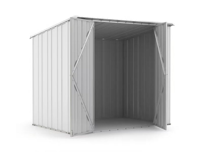 Box in Acciaio Zincato Casetta da Giardino in Lamiera 2.31 x 1.75 m x h2.02 m - 81 KG – 4.04 metri quadri - BIANCO