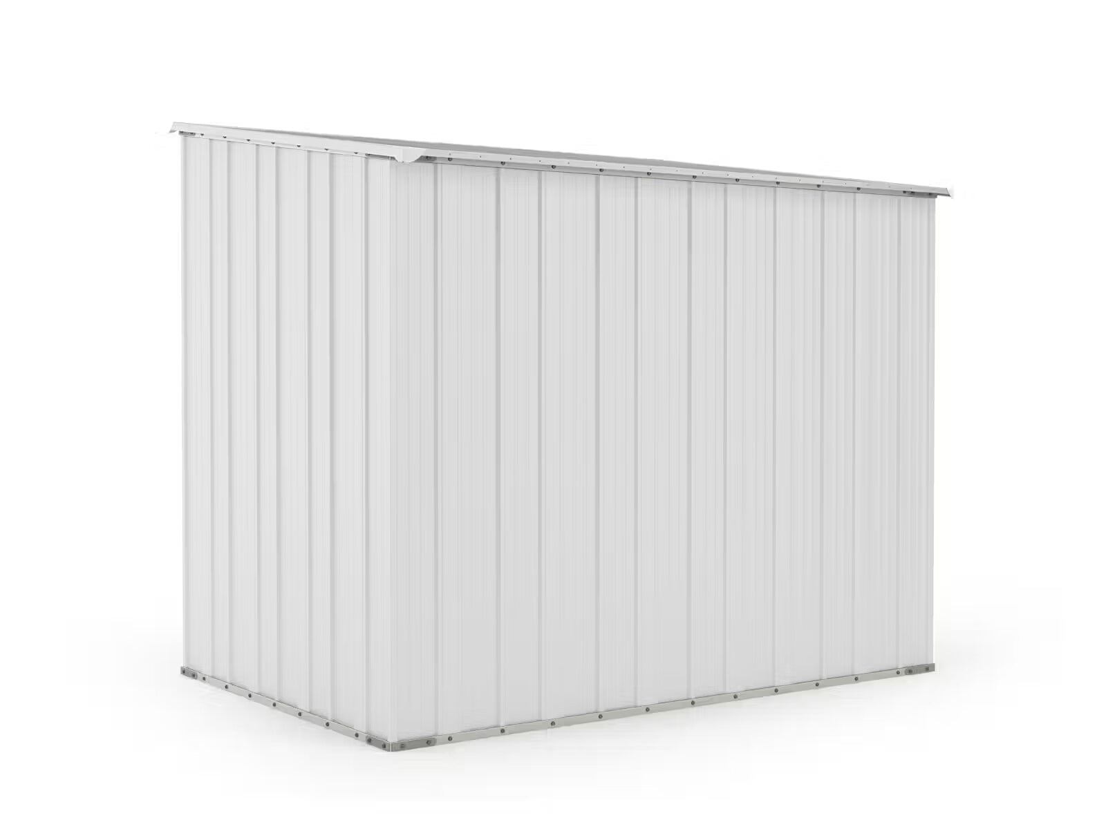 Box in Acciaio Zincato Casetta da Giardino in Lamiera 2.31 x 1.75 m x h2.02 m - 81 KG – 4.04 metri quadri - BIANCO