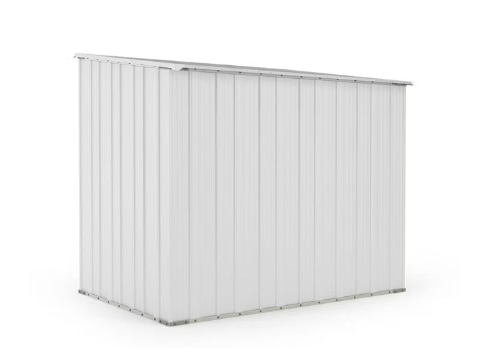 Box in Acciaio Zincato Casetta da Giardino in Lamiera 2.31 x 1.75 m x h2.02 m - 81 KG – 4.04 metri quadri - BIANCO