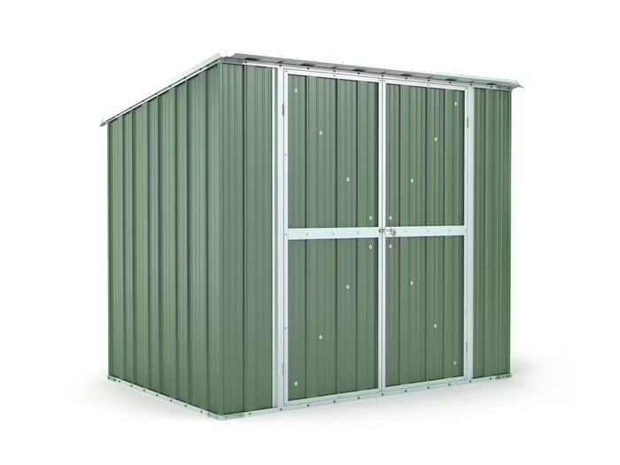 Box in Acciaio Zincato Casetta da Giardino in Lamiera 2.31 x 1.75 m x h2.02 m - 81 KG – 4.04 metri quadri - VERDE