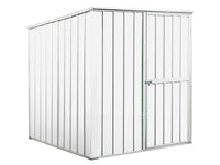Box lamiera attrezzi casetta giardino in Acciaio Zincato 175x185cm x h1.92m - 70KG - 2,92mq - BIANCO