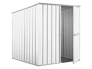 Box lamiera attrezzi casetta giardino in Acciaio Zincato 175x185cm x h1.92m - 70KG - 2,92mq - BIANCO
