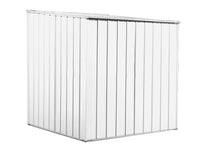 Box lamiera attrezzi casetta giardino in Acciaio Zincato 175x185cm x h1.92m - 70KG - 2,92mq - BIANCO