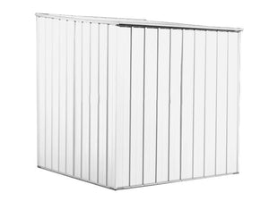 Box lamiera attrezzi casetta giardino in Acciaio Zincato 175x185cm x h1.92m - 70KG - 2,92mq - BIANCO