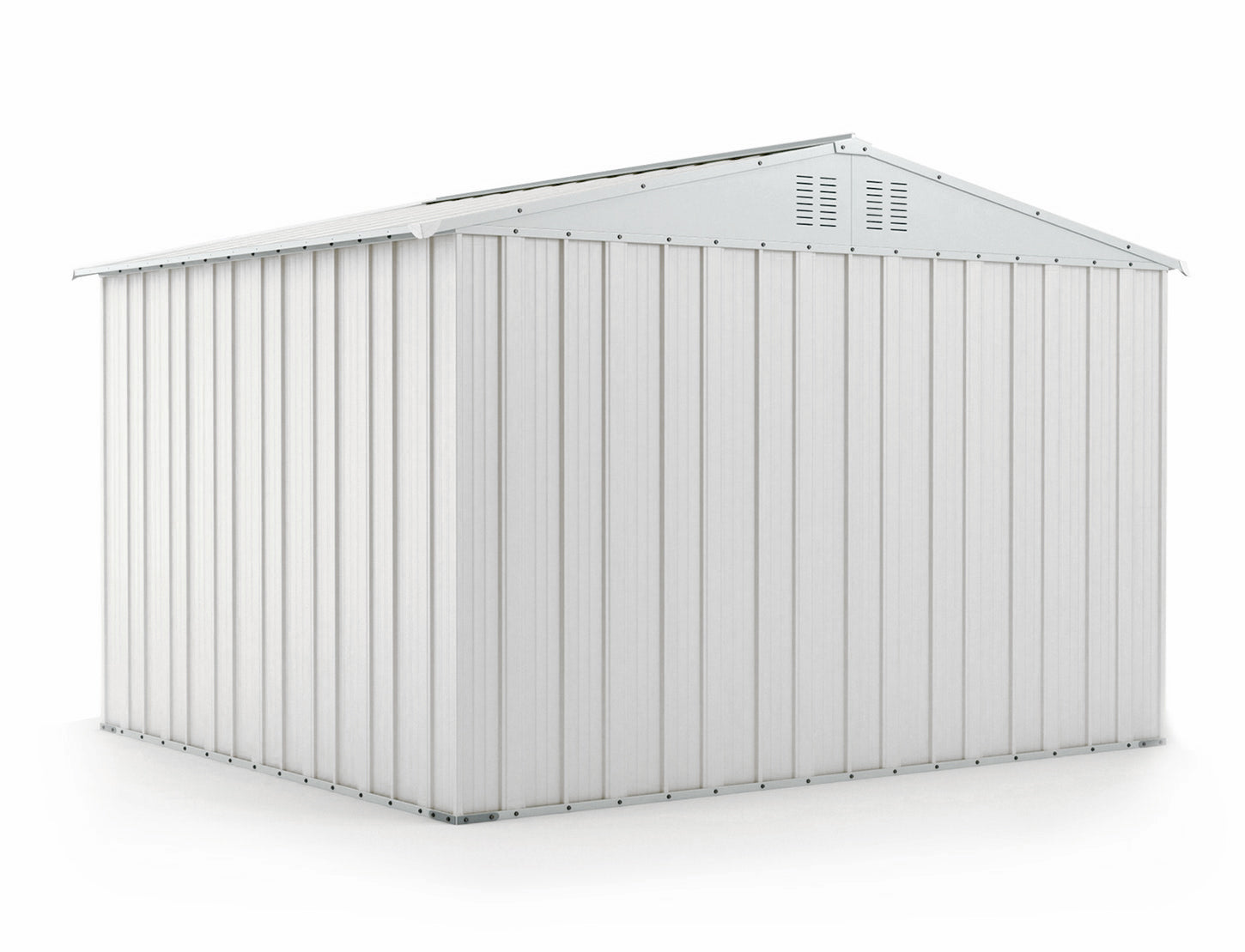 Box in lamiera zincata per esterno 327x269cm x h 215cm - 132 kg - 8,80mq BIANO